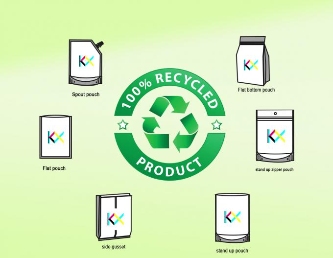 10 colori Sacchetti di imballaggio riciclabili Flessibile Borsa sostenibile Imballaggio Sigillo di presa 2